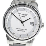 Jam Tangan Pria Tissot T Classic Luxury Powermatic 80 White Dial Silver Steel Strap - T086.408.11.016.00