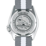 Seiko 5 Sports x Peanuts Surfboard Snoopy Limited Edition White Dial Two Tone NATO Strap Watch For Men - SRPK25K1