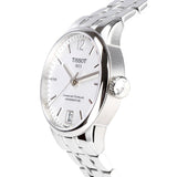 Tissot Chemin Des Tourelles Powermatic 80 Lady White Dial Jam Tangan Tali Baja Perak Untuk Wanita - T099.207.11.037.00
