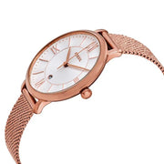 Fossil Jacqueline Mother of Pearl White Dial Gold Mesh Strap Watch for Women - ES4352