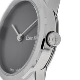 Calvin Klein Minimal Grey Dial Silver Mesh Bracelet Watch for Women - K3M231Y3