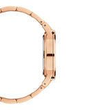 Daniel Wellington Iconic Link White Dial Rose Gold Steel Strap Watch For Women - DW00100209