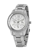 Fossil Stella Silver Dial Silver Steel Strap Watch for Women - ES3588