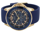 Guess Maverick Blue Dial Blue Rubber Strap Watch for Men - W0485G1