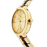 Michael Kors Garner Multifunction Gold Dial Two Tone Steel Strap Watch For Women - MK6471