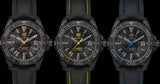 Tag Heuer Aquaracer Calibre 5 Black NATO Strap Carbon Dial Watch untuk Pria - WBD218B.FC6446