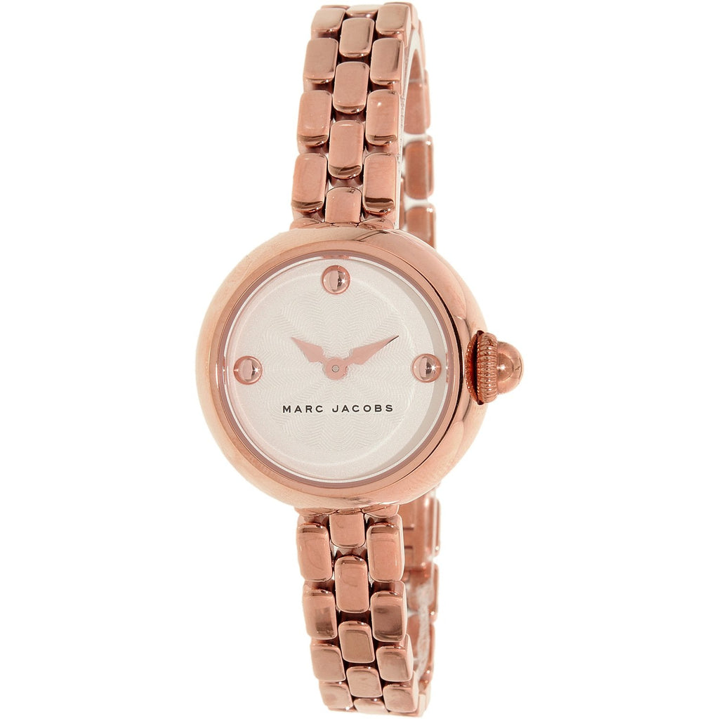 Marc Jacobs Courtney White Dial Rose Gold Steel Strap Watch for Women