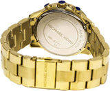 Michael Kors Bradshaw Chronograph Gold Dial Gold Steel Strap Watch For Women - MK5777