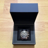 Hugo Boss Ambassador Chronograph Quartz Black Dial Black Leather Strap Watch For Men - HB1513194