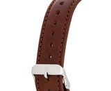 Tommy Hilfiger Deacon White Dial Brown Leather Strap Watch for Men - 1791550