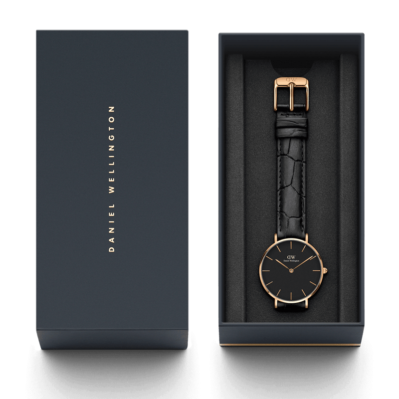 Daniel wellington black reading best sale