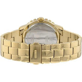 Guess Dazzler Diamonds Silver Dial Gold Steel Strap Watch for Women - W0335L2
