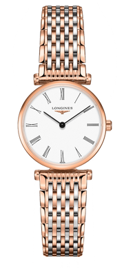 Longines La Grande Classique De Longines White Dial Two Tone Mesh Bracelet Watch for Women - L4.209.1.91.7