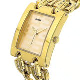 Guess Mod G Gold Dial Gold Steel Strap Watch for Women - GW0294L2