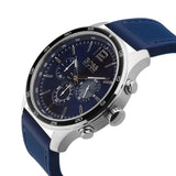 Hugo Boss Professional Chronograph Blue Dial Blue Silicone Strap Watch for Men - 1513526