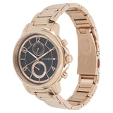 Tommy Hilfiger Claudia Black Dial Rose Gold Steel Strap Watch for Women - 1781820