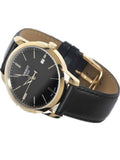 Tissot T Classic Dream Black Dial Black Leather Strap Watch for Men - T033.410.36.051.01