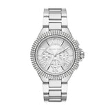 Michael Kors Camille Crystals Quartz Silver Dial Silver Steel Strap Watch for Women - MK6993