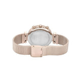 Hugo Boss Flawless Chronograph Silver Dial Gold Mesh Bracelet Watch for Women - 1502553