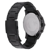 Guess Atlas Chronograph Black Dial Black Steel Strap Watch For Men - W0668G5