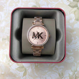 Michael Kors Sofie Quartz Rose Gold Dial Rose Gold Steel Strap Watch For Women - MK4335