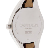 Calvin Klein Rebel Blue Maroon Dial Maroon Leather Strap Watch for Women - K8P231UN