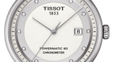 Jam Tangan Pria Tissot T Classic Luxury Powermatic 80 White Dial Silver Steel Strap - T086.408.11.016.00