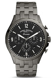 Fossil Forrester Chronograph Black Dial Grey Steel Strap Watch for Men - FS5606