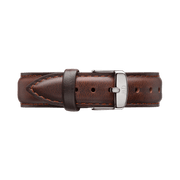 Daniel Wellington Classic Bristol White Dial Brown Leather Strap Watch For Women - DW00100056