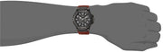 Guess Rigor Analog Black Dial Brown Leather Strap Watch For Men - W0040G8
