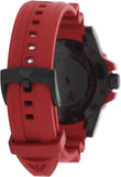 Emporio Armani Sportivo Quartz Black Dial Red Rubber Strap Watch For Men - AR6101