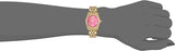 Michael Kors Lexington Quartz Pink Dial Yellow Gold Steel Strap Watch For Women - MK3270
