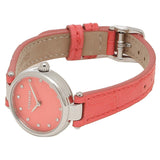 Coach Park Pink Dial Pink Leather Strap Watch for Women - 14503536