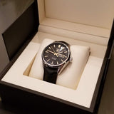 Jam Tangan Pria Tag Heuer Carrera Calibre 5 Automatic Black Dial Black Leather Strap - WAR201C.FC6266