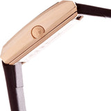 Calvin Klein Mark White Dial Brown Leather Strap Watch for Women - K3R236G6