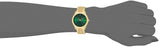 Michael Kors Slim Runway Green Dial Gold Steel Strap Watch for Women - MK3435