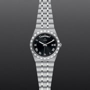 Tudor Royal Automatic Black Dial Silver Steel Strap Watch for Men - M28600-0003