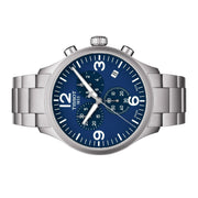 Tissot T Sport Chrono XL Chronograph Blue Dial Silver Steel Strap Watch For Men - T116.617.11.047.00