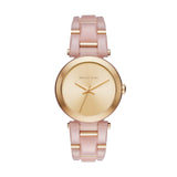 Michael Kors Delray Rose Gold Dial Pink Steel Strap Watch for Women - MK4316