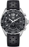 Tag Heuer Formula 1 Jam Tangan Tali Karet Hitam Dial Hitam untuk Pria - CAZ1011.FT8024
