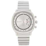 Gucci Grip Collection Quartz Silver Dial Silver Steel Strap Watch For Men - YA157302