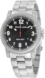 Michael Kors Paxton Analog Black Dial Silver Steel Strap Watch For Men - MK8500