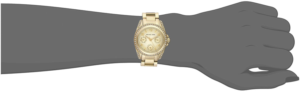 Michael Kors Blair Gold Dial Gold Steel Strap Watch for Women - MK5639