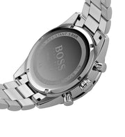 Hugo Boss Pilot Chronograph Blue Dial Silver Steel Strap Watch for Men - 1513850