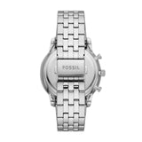 Fossil Neutra Chronograph Blue Dial Silver Steel Strap Watch for Men - FS6025