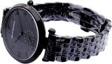 Emporio Armani Gianni T Bar Analog Black Dial Black Steel Strap Watch For Men - AR11299