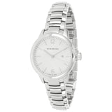Burberry The Classic Silver Dial Silver Steel Strap Watch for Women - BU10108
