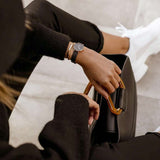 Daniel Wellington Petite Ashfield Black Dial Black Mesh Strap Watch For Women - DW00100245