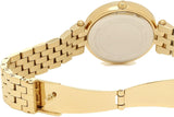 Michael Kors Mini Darci Quartz Black Dial Gold Steel Strap Watch For Women - MK3738