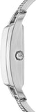 Michael Kors Empire Three-Hand Silver Dial Silver Steel Strap Watch for Women - MK4841